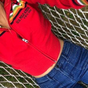 Striped US Polo Assn. Sweater (M)